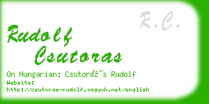 rudolf csutoras business card